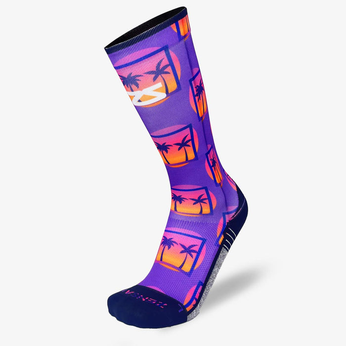 Retro Palms Compression Socks (Knee-High)Socks - Zensah