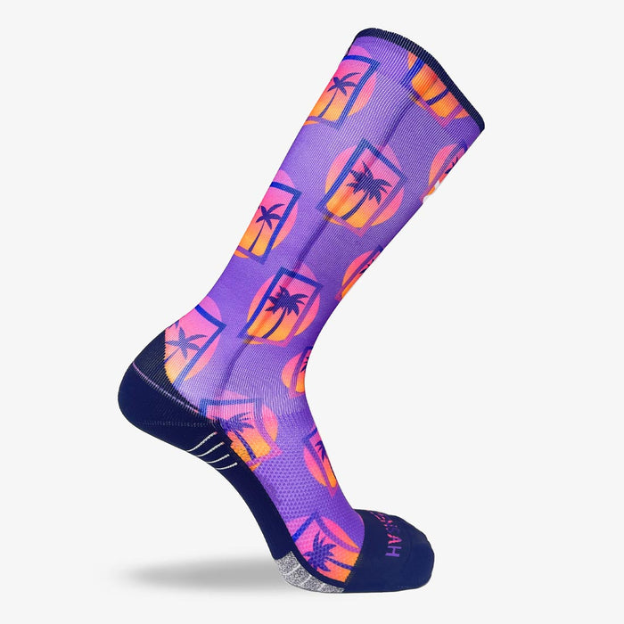 Retro Palms Compression Socks (Knee-High)Socks - Zensah