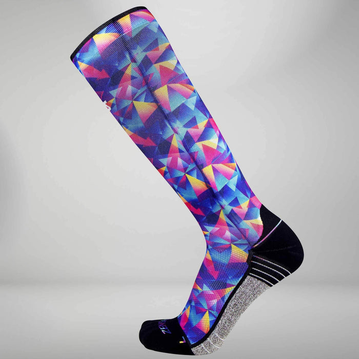 Retro Triangles Compression Socks (Knee-High)Socks - Zensah