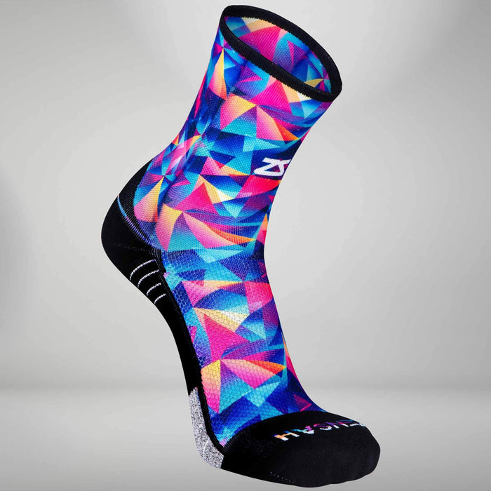 Retro Triangles Socks (Mini Crew)Socks - Zensah