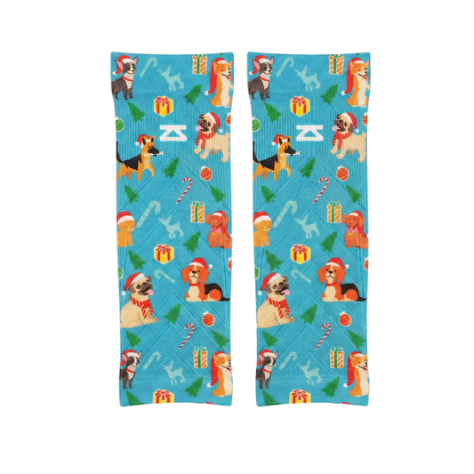 Santa Dogs Compression Leg Sleeves