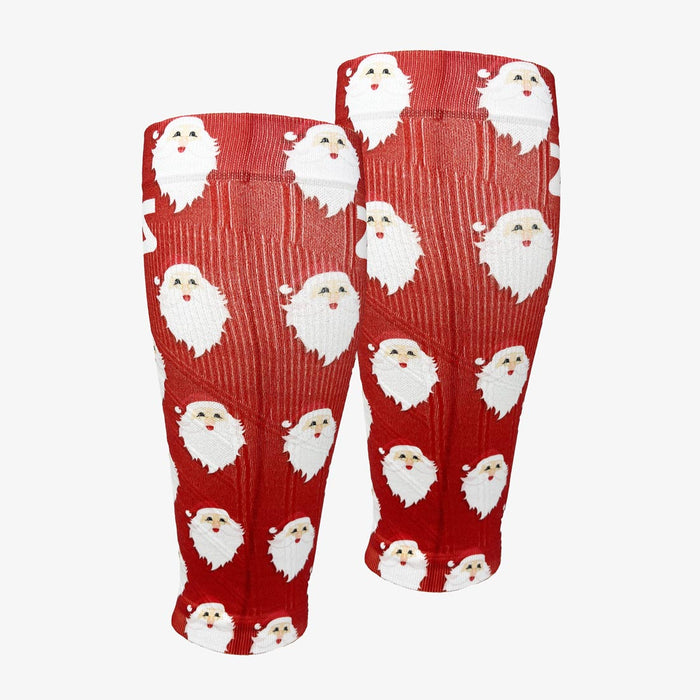 Santa Faces Compression Leg SleevesLeg Sleeves - Zensah