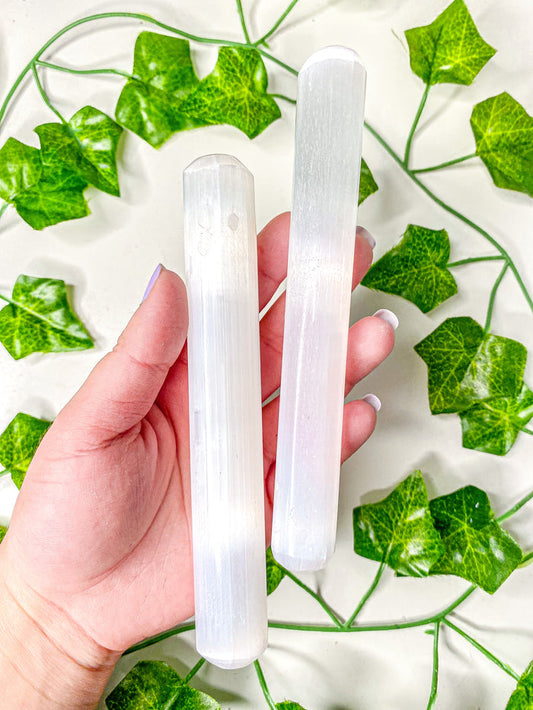 Satin Spar Selenite Wand