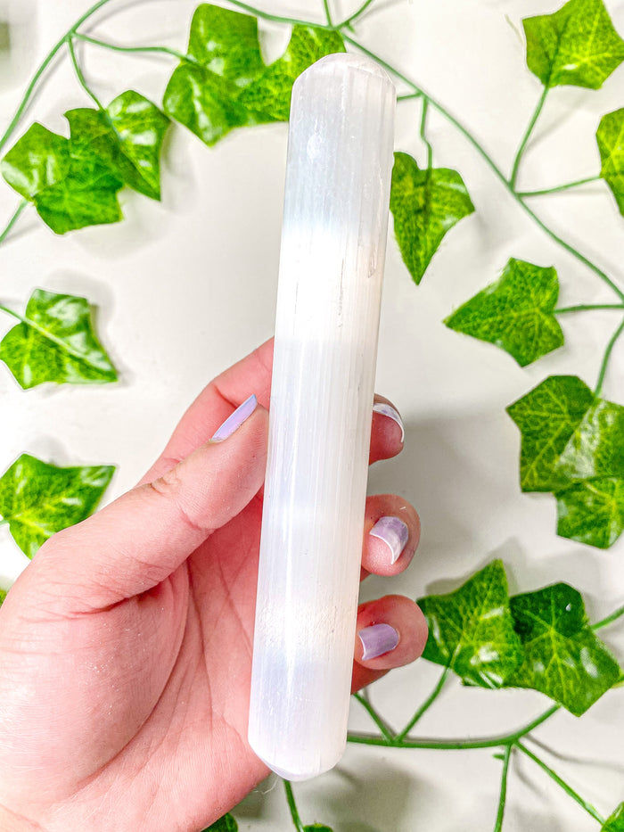 Satin Spar Selenite Wand