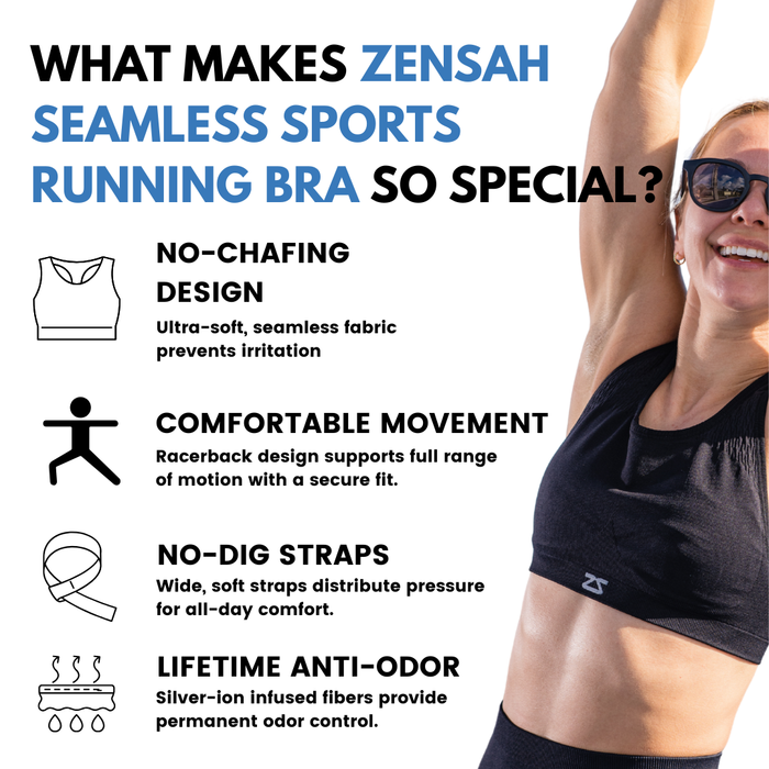Seamless Running Sports Bra
