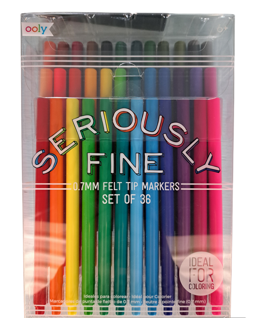 Seriously Fine Felt Tip Markers