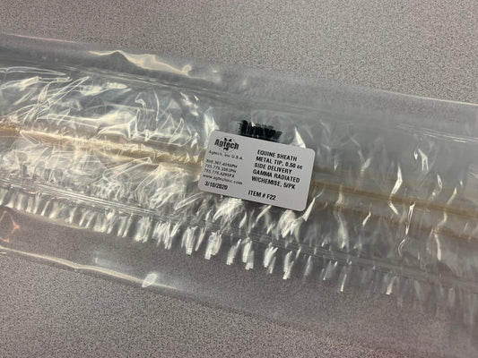 Sheath, For 0.5cc Straws, Side Delivery, Steel-Tip, 21 Inch, 5/pk