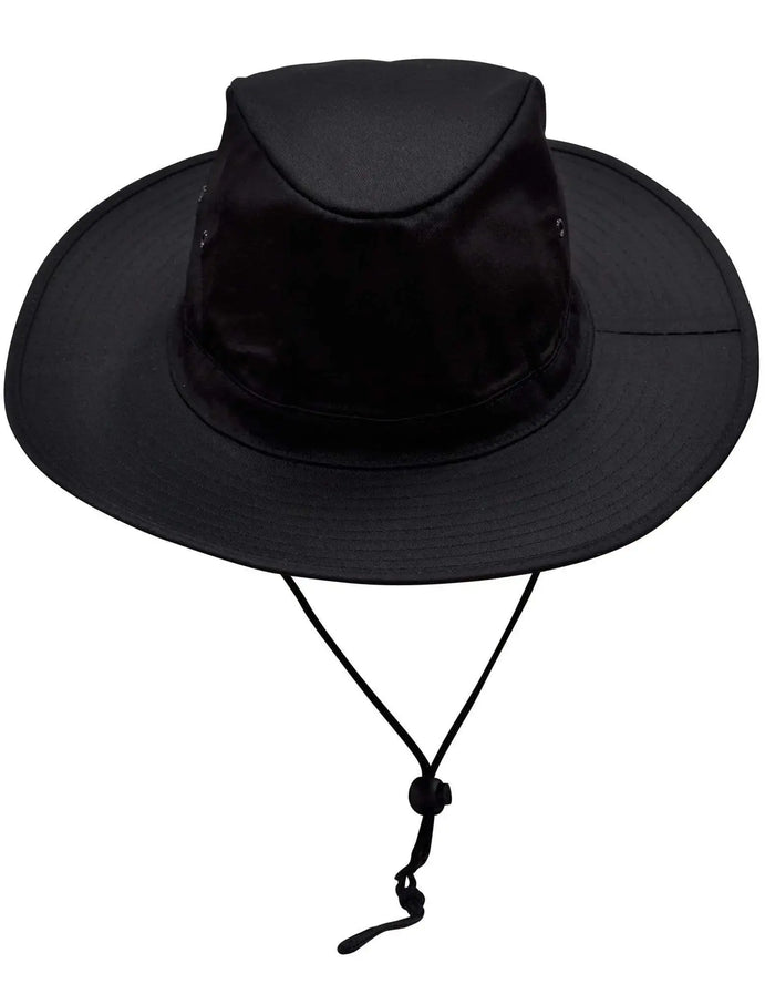 Slouch Hat With Break-away Clip Strap H1026 Active Wear Winning Spirit Black S