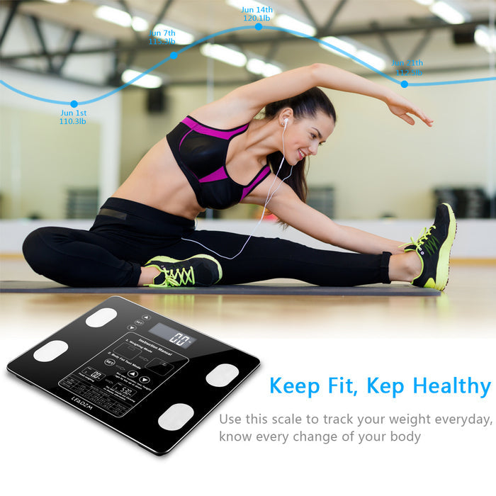 Smart Digital Bathroom Scale – LCD BMI Weight Tracker
