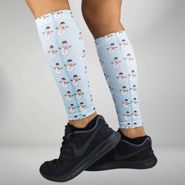 Snowmen Compression Leg SleevesLeg Sleeves - Zensah