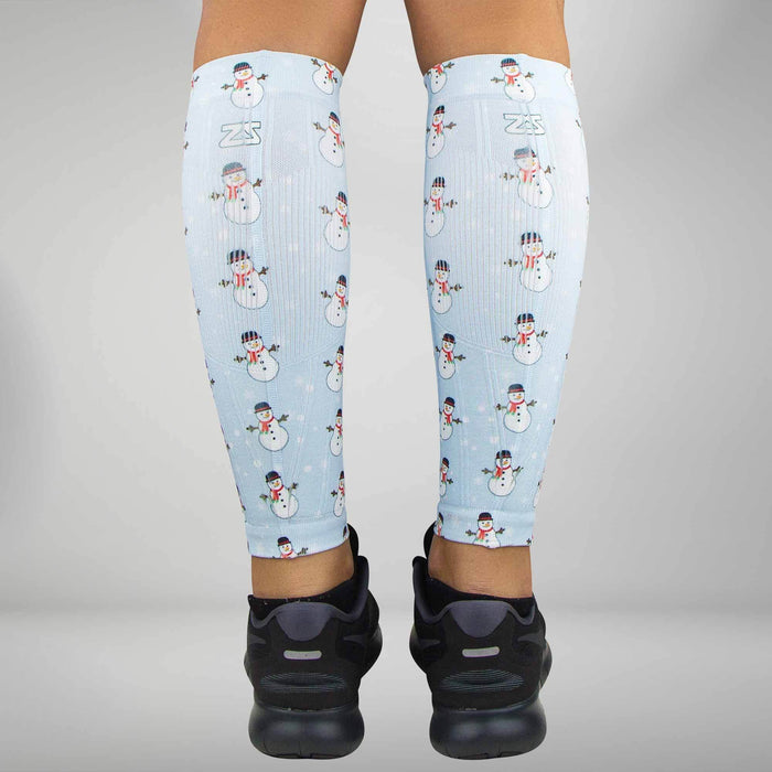 Snowmen Compression Leg SleevesLeg Sleeves - Zensah