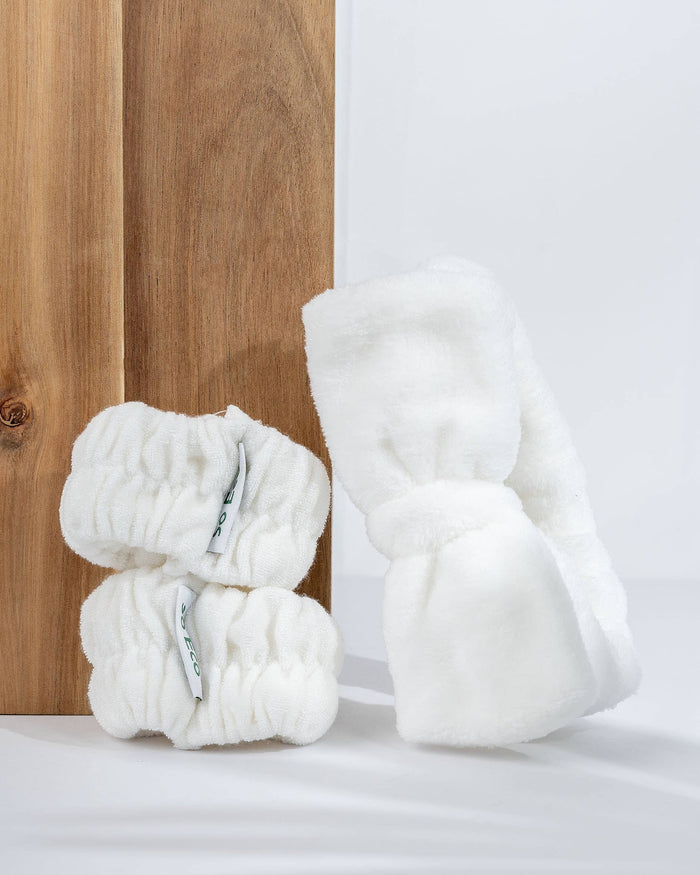 So Eco Makeup Headband & Wrist Wash Band Set