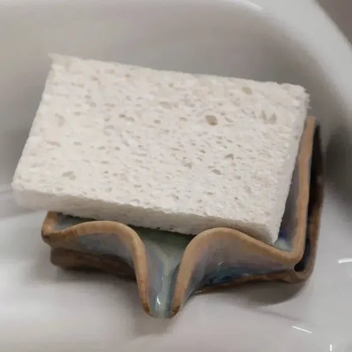 Sponge Holder With Drip Spout