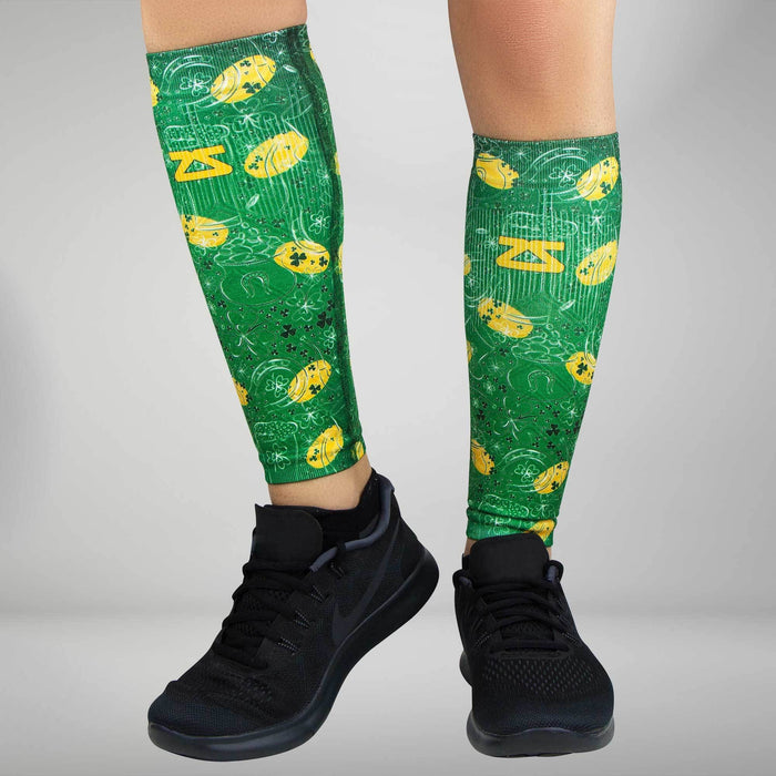 St Patrick's Doodle Compression Leg SleevesLeg Sleeves - Zensah