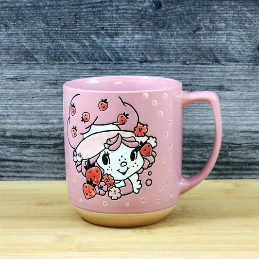 Strawberry Shortcake Coffee Mug Pinkberry Ceramic Embossed 18 oz Cup Blue Sky