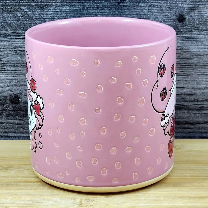 Strawberry Shortcake Planter Ceramic Utensil Holder Succulent Pot Blue Sky 5in