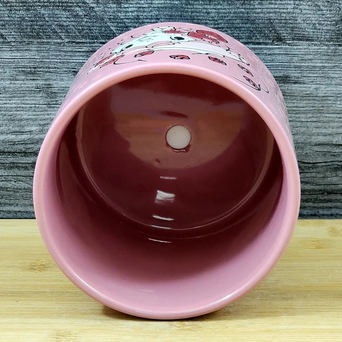 Strawberry Shortcake Planter Ceramic Utensil Holder Succulent Pot Blue Sky 5in