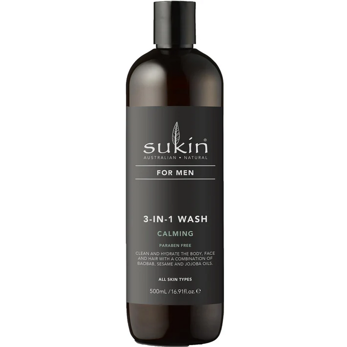 Sukin Men's 3-in-1 Wash Calming  500ml