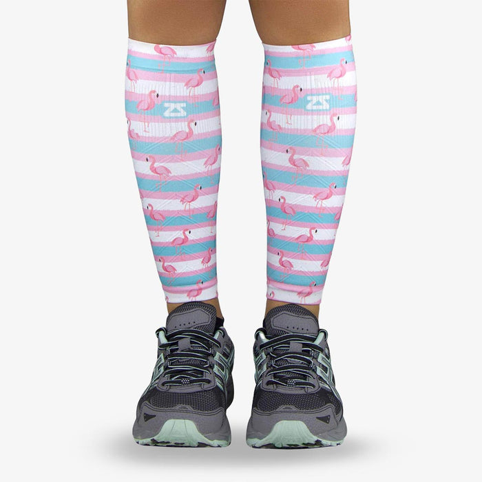 Summer Flamingo Compression Leg SleevesLeg Sleeves - Zensah