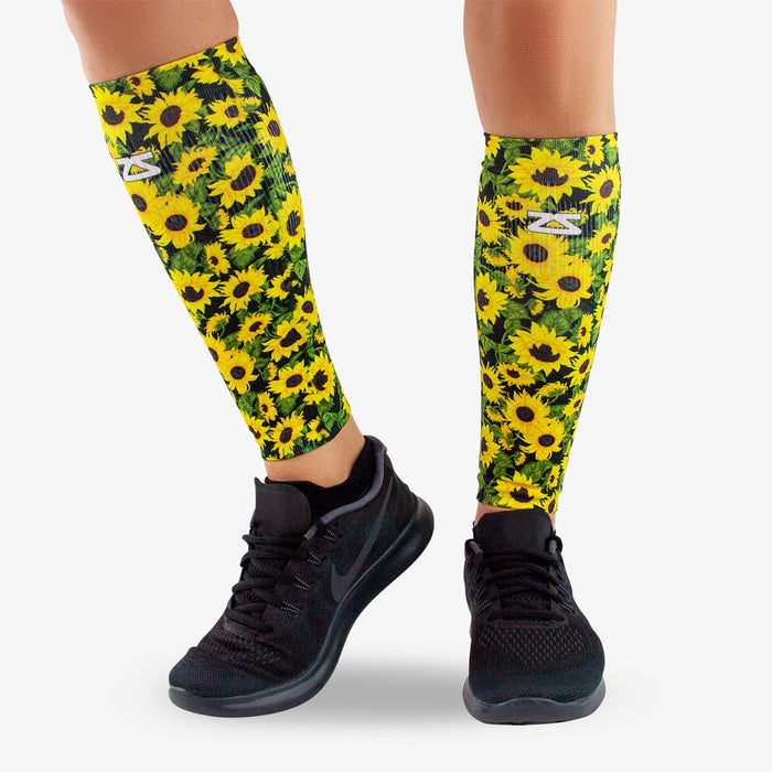 Sunflowers Compression Leg SleevesLeg Sleeves - Zensah