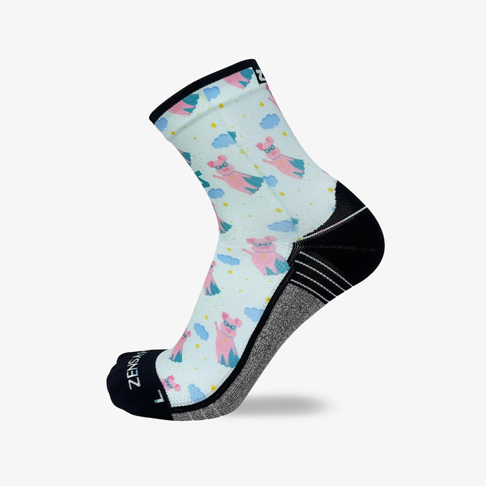 Superhero Pigs Socks (Mini-Crew)Socks - Zensah
