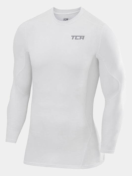 SuperThermal Compression Base Layer Long Sleeve Crew Neck For Men With Brushed Inner Fabric