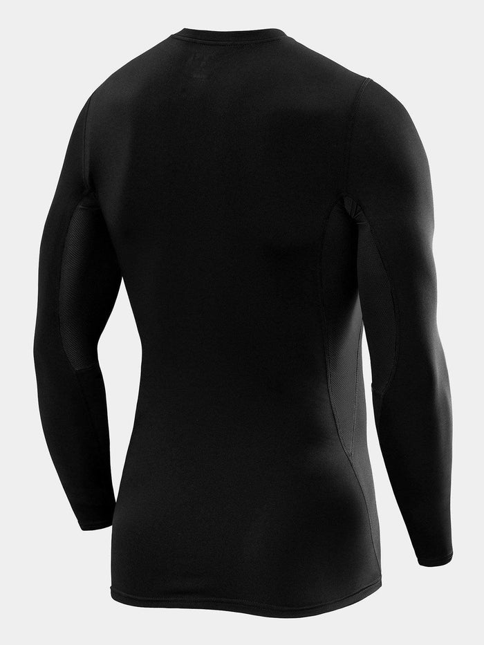 SuperThermal Compression Base Layer Long Sleeve Crew Neck For Men With Brushed Inner Fabric