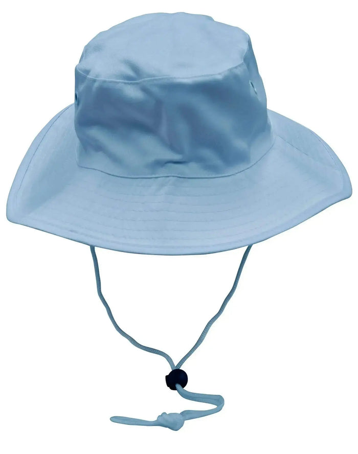 Surf Hat With Break-away Strap H1035 Active Wear Winning Spirit Skyblue S
