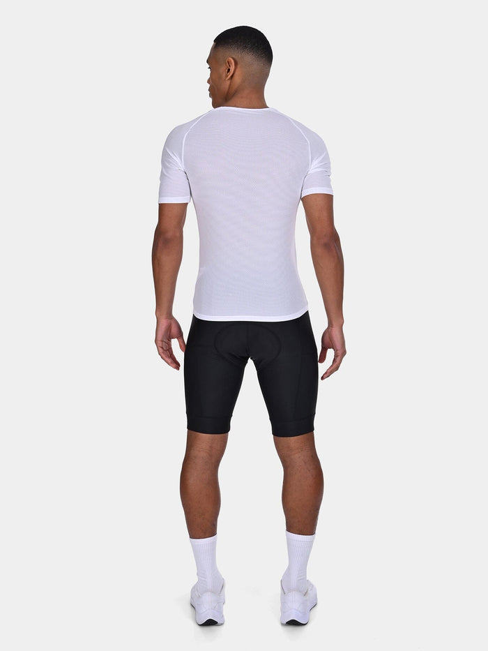 TCA Men's Short Sleeve Cycling Base Layer Shirt - MenÍs Summer Cycling Mesh Top - Lightweight Breathable Base Layer Biking Shirt for Jersey Jacket - Windproof Quickdry Athletic Fit
