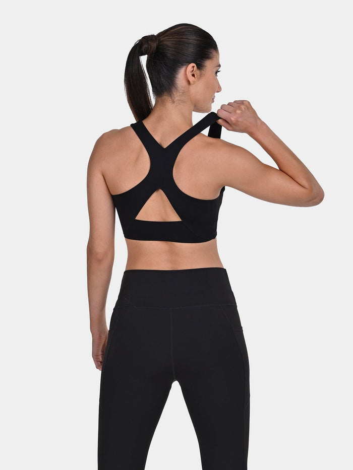 TCA Racerback Sports Bra for Women _ Seamless Wireless Bra with Removable Pads for Yoga, Pilates & Low-Impact Training