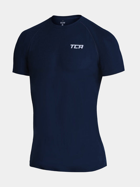 TCA Superlight MenÍs Dry Fit Gym Shirts _ Lightweight Breathable Workout T-Shirts for Running, Training, Fitness & Sports