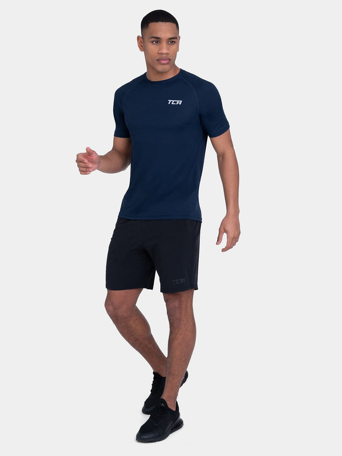 TCA Superlight MenÍs Dry Fit Gym Shirts _ Lightweight Breathable Workout T-Shirts for Running, Training, Fitness & Sports