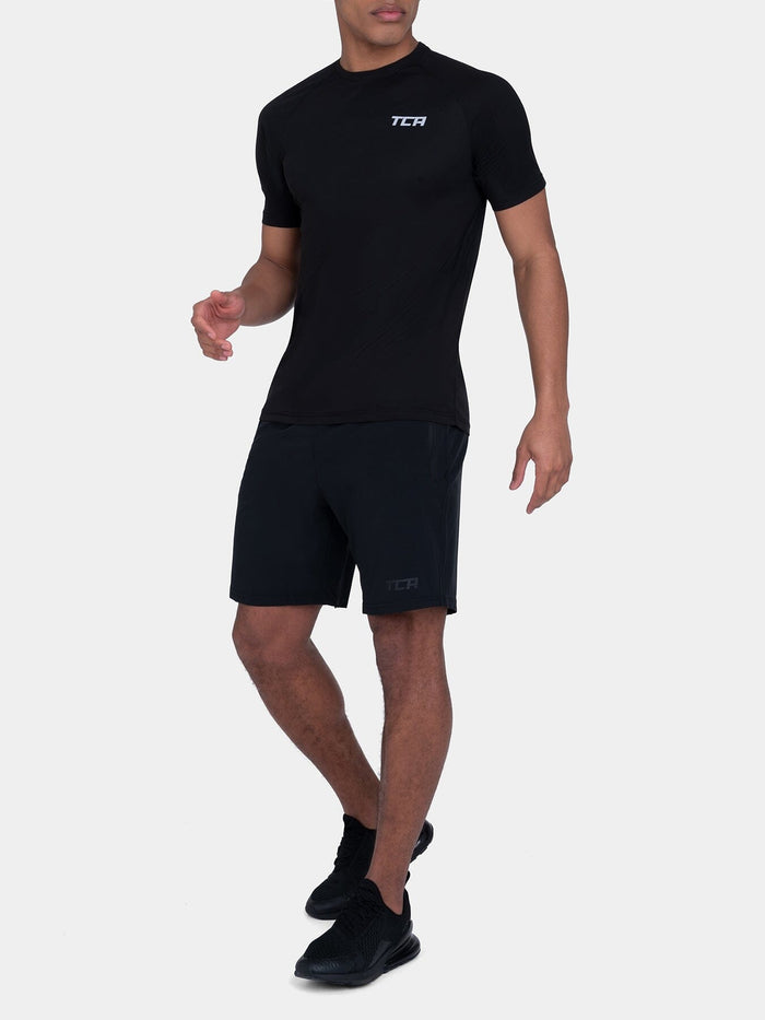 TCA Superlight MenÍs Dry Fit Gym Shirts _ Lightweight Breathable Workout T-Shirts for Running, Training, Fitness & Sports