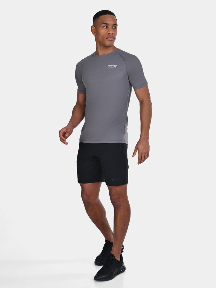 TCA Superlight MenÍs Dry Fit Gym Shirts _ Lightweight Breathable Workout T-Shirts for Running, Training, Fitness & Sports