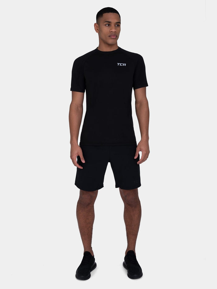 TCA Superlight MenÍs Dry Fit Gym Shirts _ Lightweight Breathable Workout T-Shirts for Running, Training, Fitness & Sports
