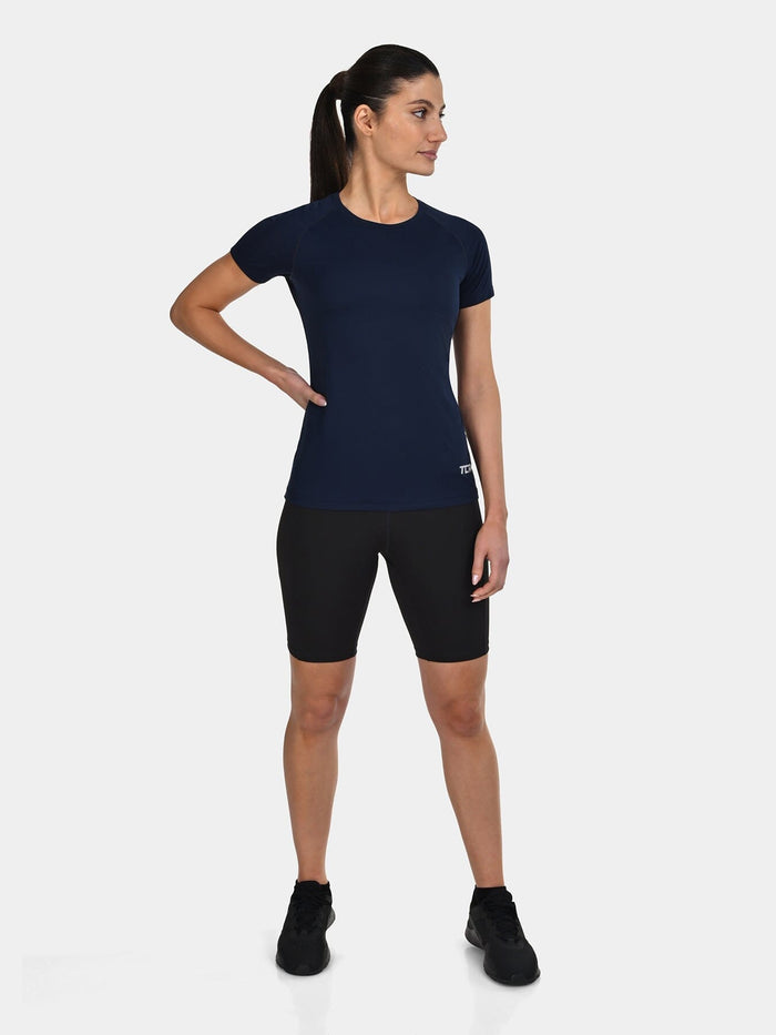 TCA Women's Lightweight Short Sleeve Shirt _ Breathable Athletic Running T-Shirt for Yoga, Running, Gym, Training, and Fitness