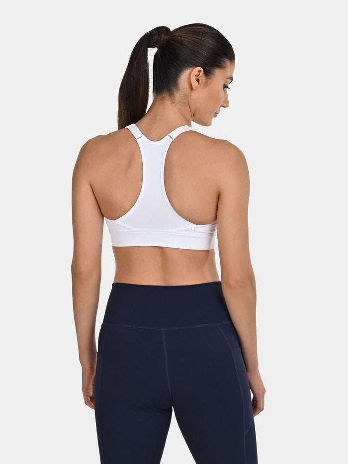 TCA Women's Medium Impact Sports Bra _ Adjustable Support, Removable Pads, Seamless Comfort
