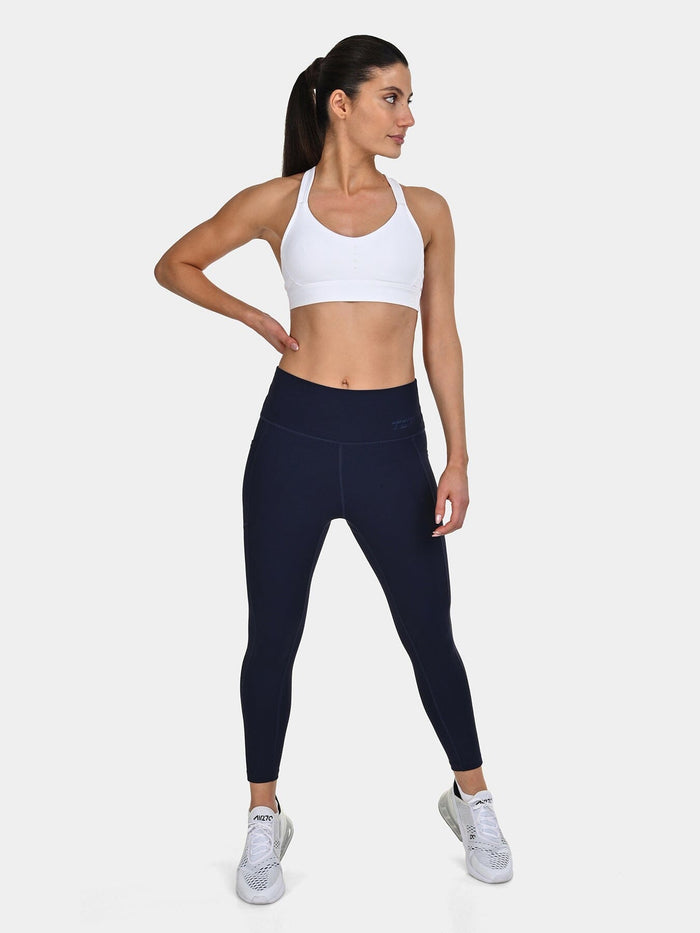 TCA Women's Medium Impact Sports Bra _ Adjustable Support, Removable Pads, Seamless Comfort
