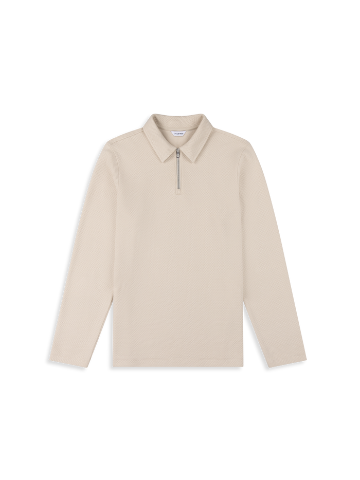 The Long Sleeve Waffle Polo