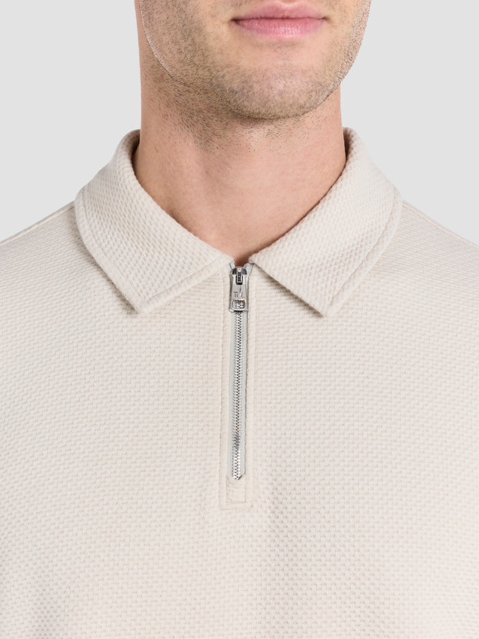 The Long Sleeve Waffle Polo