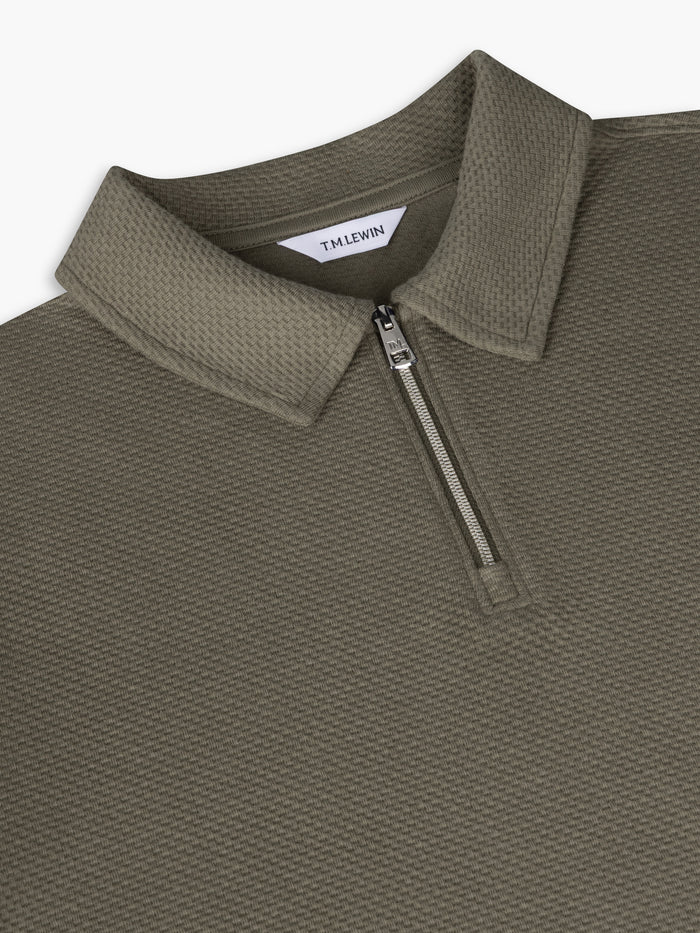 The Long Sleeve Waffle Polo