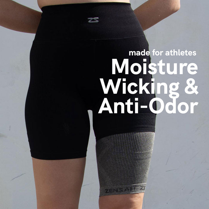Thigh Compression Sleeve with No-Slip Grip