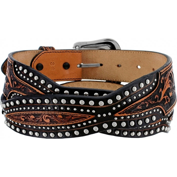 Tony Lama Men's Austin Scalloped Belt