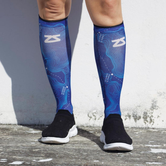 Topo Trail Compression Socks (Knee-High)Socks - Zensah