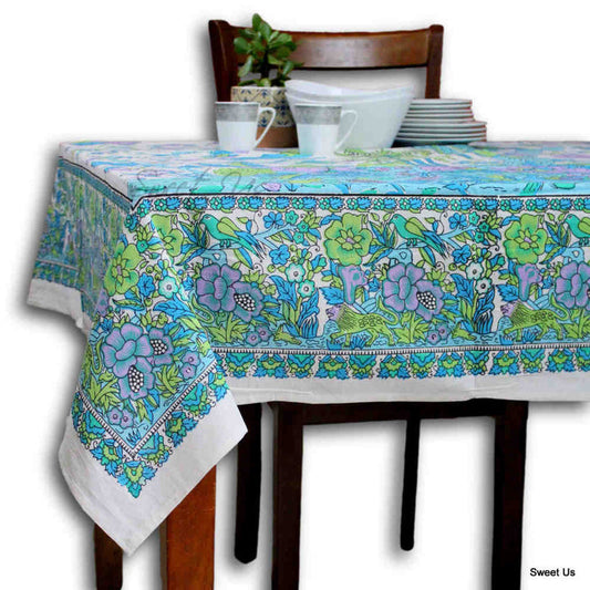 Tree of Life Cotton Tablecloth Square — Mist Orchard - Sweet Us