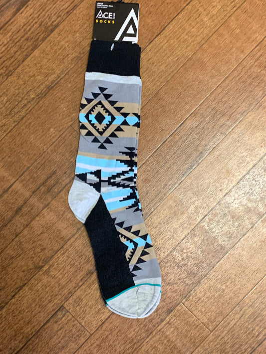 Tribal Blanket  Socks(sz 11-13) SK660