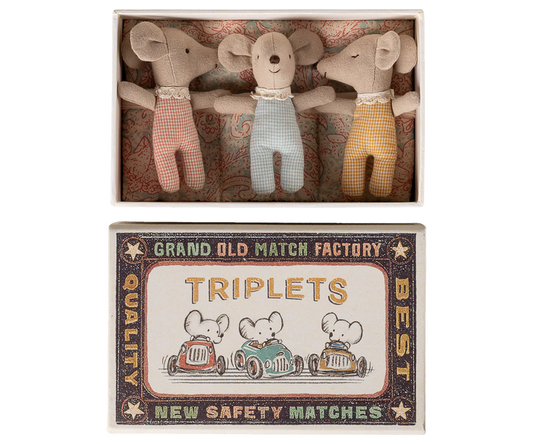 Triplets, Baby mice in matchbox - Checker