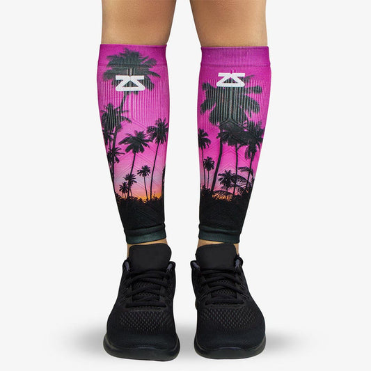 Tropical Palm Trees Compression Leg SleevesLeg Sleeves - Zensah
