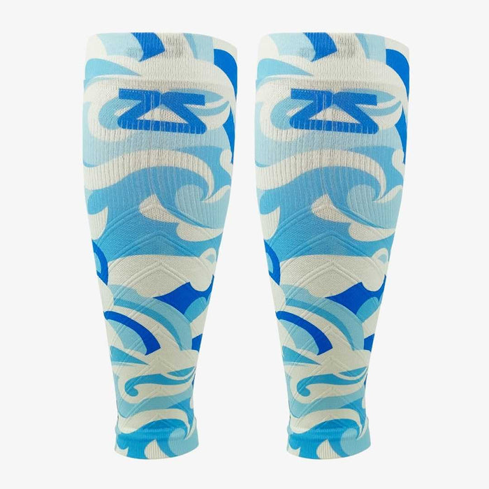 Tropical Surf Waves Compression Leg SleevesLeg Sleeves - Zensah