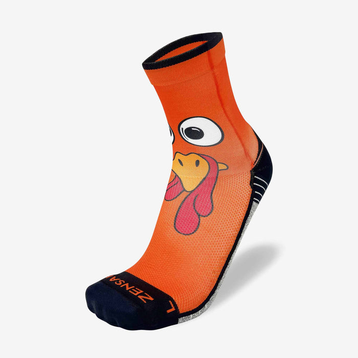 Turkey Face Running Socks (Mini-Crew)